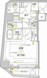 セジョリ新江古田【4階】の間取り