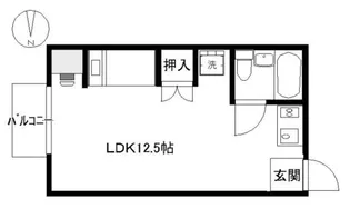 ファミーユK B棟【1階】の間取り