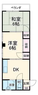 サニーコーポ千年【3階】の間取り