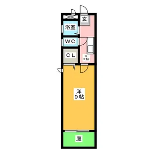 プルミエ二ツ橋【1階】の間取り