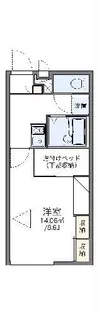 レオパレスアルブル【1階】の間取り