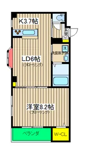 アジャート【3階】の間取り