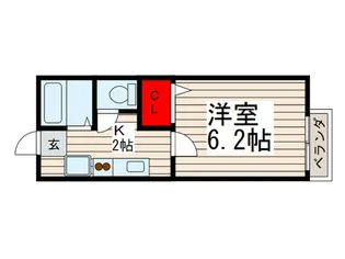 セイコ-ハウスA・B【2階】の間取り