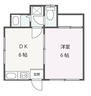矢作荘【1階】の間取り