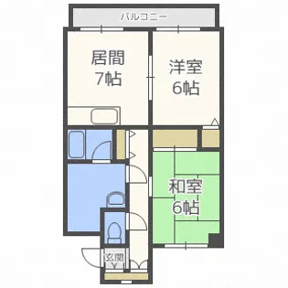 ノール植物園【5階】の間取り