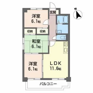 シャトレM【2階】の間取り