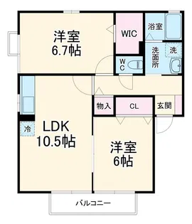 エスペランサA【2階】の間取り