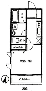 スペース・ワン【2階】の間取り