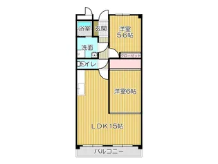 パークサイド萩原【2階】の間取り