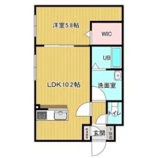 フレンシア千歳【2階】の間取り