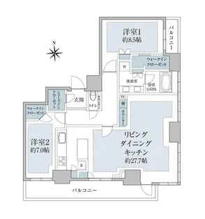 パークコート乃木坂ザタワー【19階】の間取り