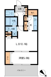 メトロタワー山下町【11階】の間取り
