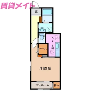 アークリヴェールIV(クワトロ)【1階】の間取り