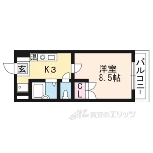 カーサ・ソラッツオ弐番館【6階】の間取り