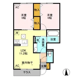 ヘルシーホーム the 5th【1階】の間取り