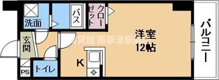 サニーサイドテラスK【10階】の間取り