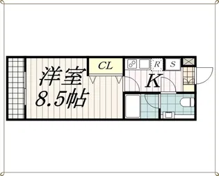 ヴェールコート新宿【3階】の間取り