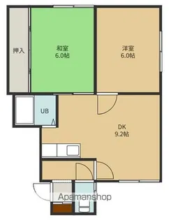 コーポ亀谷【2階】の間取り