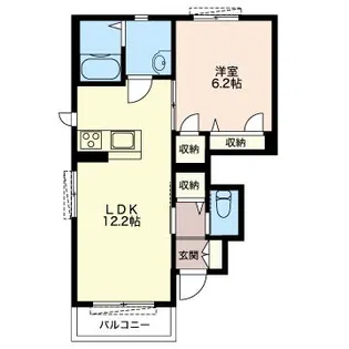 コリーヌ【1階】の間取り
