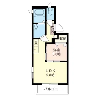 ブランシュネージュ【2階】の間取り