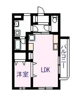 エバスマイルT【2階】の間取り