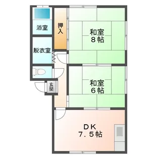 コーポ蘭【2階】の間取り