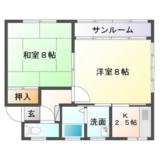 ガーデナー【2階】の間取り