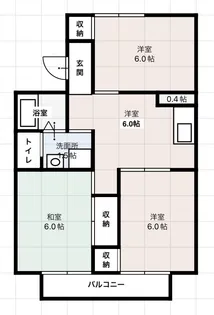 高知県高知市高須新町4【アパート】の間取り