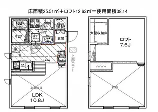 元住吉 洋風建築【1階】の間取り