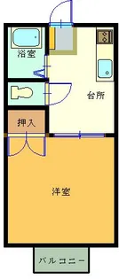 プレジール上所【1階】の間取り