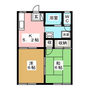 ドミールラパン【2階】の間取り