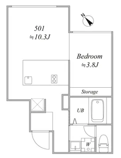 trias495【5階】の間取り