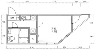 エクセルシオール麻布十番【4階】の間取り