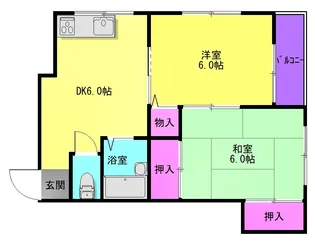 GDCアウスレーゼ旭ヶ丘【3階】の間取り