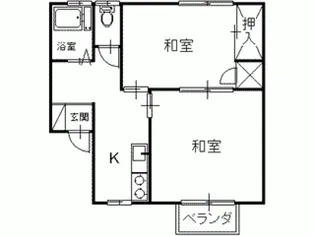 メゾンエトワール【2階】の間取り
