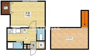 プレイス三原【2階】の間取り