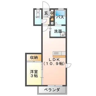 シャーメゾンSK【2階】の間取り