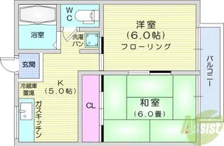 コーポアンデルセン1【2階】の間取り