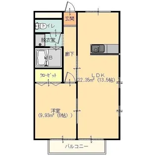 ハイツサンライフII【2階】の間取り