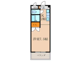 クレール大森【1階】の間取り