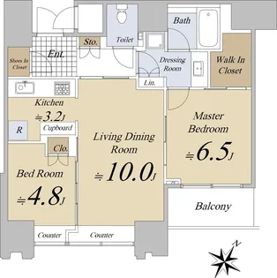 THE ROPPONGI TOKYO【11階】の間取り