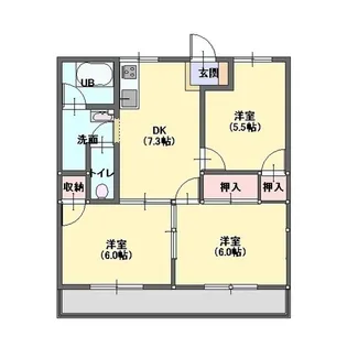 3DKの間取り画像