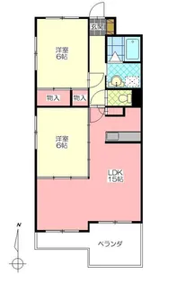 パルテールさくら館【5階】の間取り