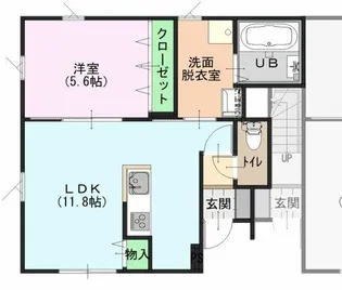 サンパレス山代I【1階】の間取り