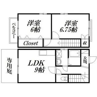 静岡県浜松市中央区有玉台3【一戸建】の間取り