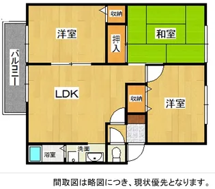 サンビレッジレグルスガーデンC棟【2階】の間取り