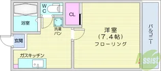 リーフサイドビレッジA棟【2階】の間取り