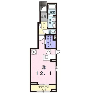 アプリコット【1階】の間取り