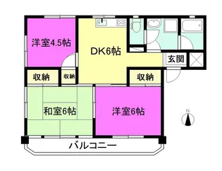3DKの間取り画像