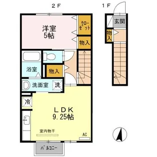 セジュール藤木の間取り